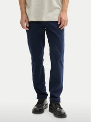 Tom Tailor Spodnie materiałowe 1044398 Granatowy Slim Fit. Niebieskie spodnie materiałowe męskie Tom Tailor, bez wzorów, z bawełny. Za 109.99 zł.