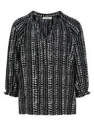 Eight2Nine Bluzka w kolorze czarno-białym rozmiar: XL. Czarne bluzki damskie Eight2Nine, xl, bez wzorów, bez kołnierzyka, bez ramiączek. Za 86.99 zł.