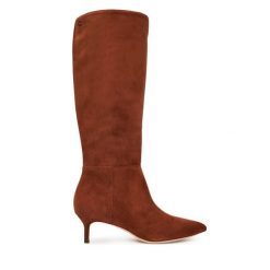 Kozaki LAUREN RALPH LAUREN. Brązowe kozaki damskie Lauren Ralph Lauren, bez obcasa, na szpilce. Za 1,199.00 zł.