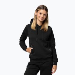 Bluza damska Pitbull Explory Hooded. Czarne bluzy z kapturem damskie PITBULL, l, z bawełny. Za 169.99 zł.