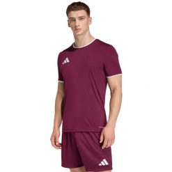 Koszulka męska adidas Entrada 26 Jersey. Czerwone t-shirty sportowe męskie Adidas, m, z jersey, bez ramiączek, do piłki nożnej, climacool (adidas). Za 60.99 zł.