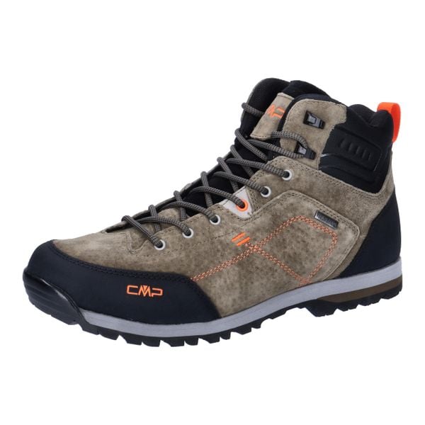 Buty turystyczne męskie CMP Alcor 2.0 Mid WP. Brązowe buty trekkingowe męskie CMP, z materiału, bez zapięcia, outdoorowe. Za 329.99 zł.