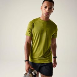 T-shirt Dare 2B Tech II. Zielone t-shirty męskie Dare 2b, xs, bez wzorów, z elastanu, bez kołnierzyka. Za 123.00 zł.