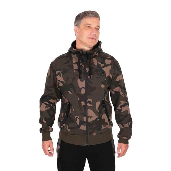 Bluza z kapturem z pełnym zamkiem błyskawicznym Fox Premium 310. Zielone bluzy z kapturem męskie FOX, l, z bawełny. Za 340.50 zł.