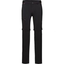 Spodnie trekkingowe męskie Mammut Runbold Zip Off. Czarne spodnie sportowe męskie Mammut, z materiału. Za 603.45 zł.
