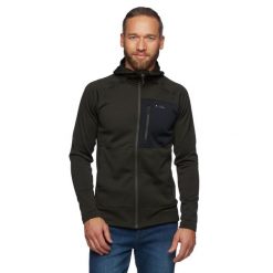 Bluza polarowa męska Black Diamond Factor Hoody. Zielone bluzy bez kaptura męskie Black Diamond, m, z polaru. Za 414.99 zł.