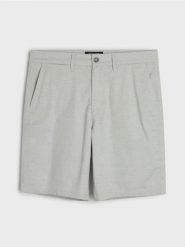 Bawełniane szorty chino - szary. Szare szorty męskie Sinsay, z bawełny, bez kołnierzyka. Za 59.99 zł.