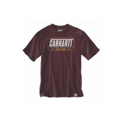 Koszulka męska T-shirt Carhartt Heavyweight Graphic. Brązowe t-shirty męskie Carhartt, m, bez wzorów, bez kołnierzyka. Za 141.99 zł.