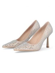 Liu Jo Skórzane czółenka w kolorze beżowym rozmiar: 41. Brązowe czółenka damskie Liu Jo, bez wzorów, bez obcasa, na szpilce. Za 363.56 zł.