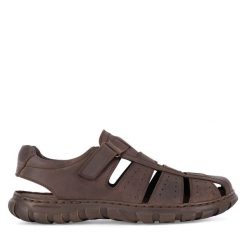 Sandały Lasocki. Brązowe sandały męskie Lasocki, bez zapięcia. Za 89.99 zł.