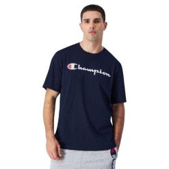 T-shirt Męski Logo. Białe t-shirty męskie CHAMPION, l, bez wzorów, z bawełny, bez kołnierzyka. Za 152.99 zł.