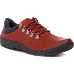 Półbuty LASOCKI FOR MEN MI07-A603-A463-03. Czerwone półbuty męskie Lasocki For Men, z nubiku, bez zapięcia. Za 189.99 zł.