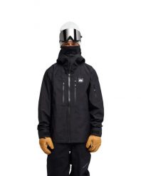 Kurtka śniegowa techniczna dla Mężczyzn OVERCAST 3L 20K Czarny. Czarne kurtki narciarskie i snowboardowe damskie Quiksilver, l, bez wzorów, z materiału, bez kaptura, narciarskie. Za 1,199.99 zł.