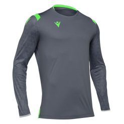Koszulka bramkarska Macron aquarius. Szare t-shirty sportowe męskie Macron, xs, z materiału, bez ramiączek, do piłki nożnej. Za 225.40 zł.