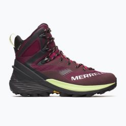 Buty turystyczne męskie Merrell Mtl Thermo Rogue 4 Mid GTX. Czerwone buty trekkingowe męskie MERRELL, bez zapięcia, trekkingowe. Za 949.99 zł.