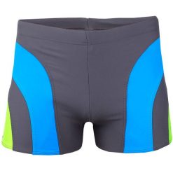 Kąpielówki pływackie męskie Crowell Sykes szaro-niebiesko-zielone. Szare kąpielówki męskie CROWELL, m, bez wzorów. Za 54.00 zł.