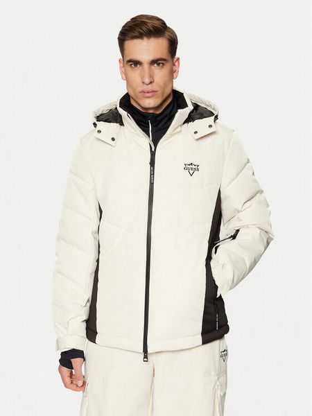 Guess Kurtka narciarska M4PL3U WH0K0 Écru Regular Fit. Kurtki narciarskie i snowboardowe damskie Guess, m, z aplikacjami, z syntetyku, bez kaptura, narciarskie. Za 1,189.00 zł.
