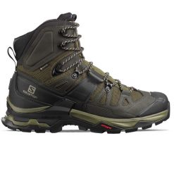 Buty trekkingowe męskie Salomon Quest 4D 4 Gtx. Czarne buty trekkingowe męskie Salomon, z materiału, za kostkę, bez zapięcia, trekkingowe. Za 923.00 zł.