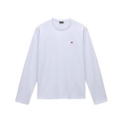 T-shirt Napapijri Salis Ls 1. Białe t-shirty męskie Napapijri, m, bez wzorów, bez kołnierzyka. Za 180.00 zł.