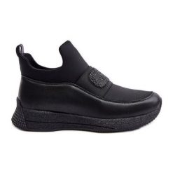 Buty Sportowe Na Platformie Skórzane Czarne Artiker 55C0035. Czarne buty sportowe na co dzień damskie bez wzorów, ze skóry. Za 345.14 zł.