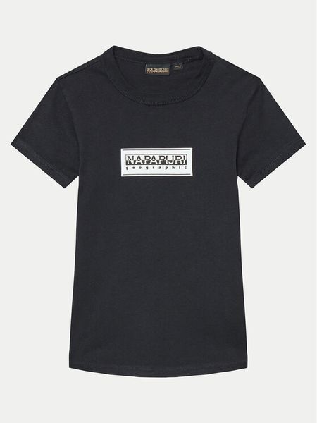 Napapijri T-Shirt S-Chamois NP0A4HYL D Czarny Regular Fit. Czarne t-shirty chłopięce Napapijri, bez wzorów, z bawełny, bez ramiączek. Za 119.99 zł.
