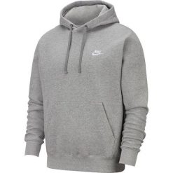 Bluza męska Nike NSW Club Hoodie jasnoszara BV2654 063. Czarne bluzy bez kaptura męskie Nike, bez wzorów, sportowe, bez kołnierzyka, bez ramiączek. Za 310.99 zł.