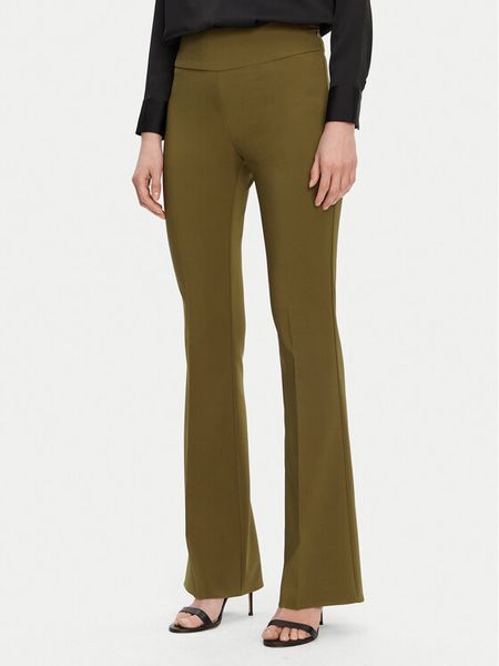 Rinascimento Spodnie materiałowe CFC0122830003 Khaki Regular Fit. Brązowe spodnie materiałowe damskie RINASCIMENTO, bez wzorów, z materiału. Za 229.99 zł.