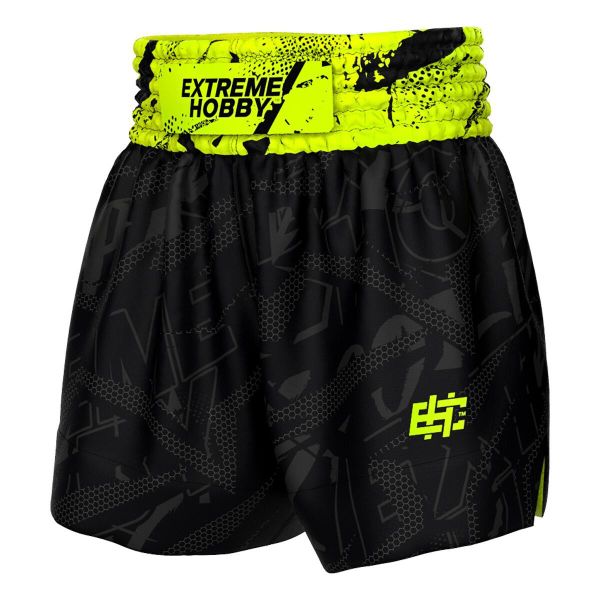 Spodenki Muay Thai męskie EXTREME HOBBY NEO. Zielone szorty męskie EXTREME HOBBY, bez wzorów, z poliesteru, sportowe. Za 198.00 zł.