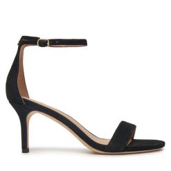 Sandały LAUREN RALPH LAUREN. Czarne sandały damskie Lauren Ralph Lauren, bez wzorów, bez obcasa, na szpilce. Za 629.99 zł.