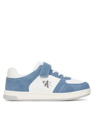 Calvin Klein Sneakersy V1X9-83149-1269 S Biały. Białe buty sportowe chłopięce CALVIN KLEIN, bez wzorów, ze skóry, bez zapięcia. Za 319.99 zł.