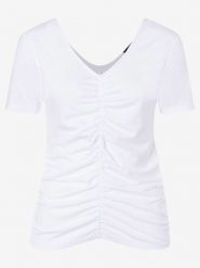 More & More Koszulka w kolorze białym rozmiar: 38. Białe t-shirty damskie MORE & MORE, bez wzorów, bez kołnierzyka. Za 70.24 zł.
