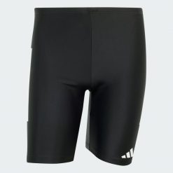 Szorty 3-Stripes Swim 8-Inch. Białe szorty męskie Adidas, bez wzorów, z materiału. Za 179.00 zł.