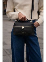 Maison héritage PARIS Skórzana torebka "Simos" w kolorze czarnym - 25 x 22 x 10 cm rozmiar: onesize. Czarne torebki klasyczne damskie maison héritage PARIS, bez wzorów, z materiału, bez dodatków. Za 304.99 zł.