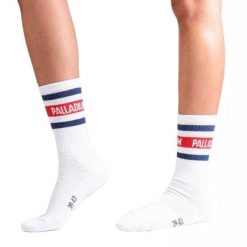 Skarpety Unisex Dla Dorosłych O Średnim Kroju. Białe skarpetki męskie Palladium, bez wzorów. Za 69.99 zł.