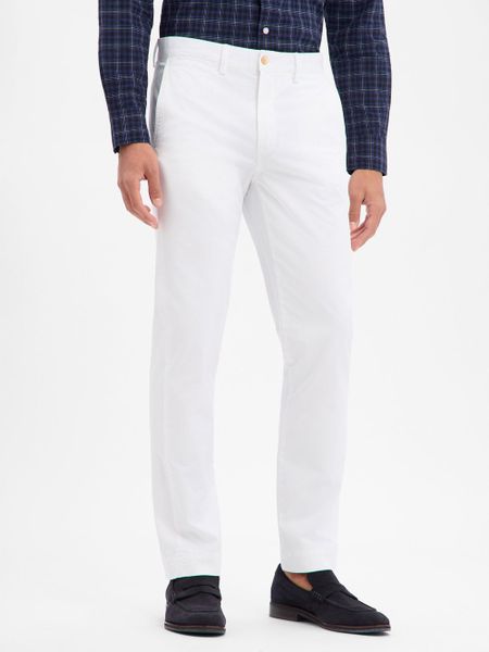 Polo Ralph Lauren Spodnie - Bedford Mężczyźni Bawełna biały, 34-32. Białe spodnie materiałowe męskie Polo Ralph Lauren, bez wzorów, z bawełny, klasyczne. Za 429.95 zł.