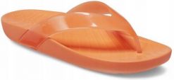 Japonki Dla Dorosłych Crocs Splash Glossy Flip. Brązowe klapki i japonki męskie Crocs, z materiału. Za 99.99 zł.