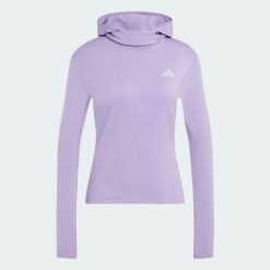 Bluza dresowa z kapturem adi365 Running Essentials Winterised Hooded Long Sleeve. Czerwone bluzy z kapturem damskie Adidas, na zimę, s, z dresówki. Za 259.00 zł.
