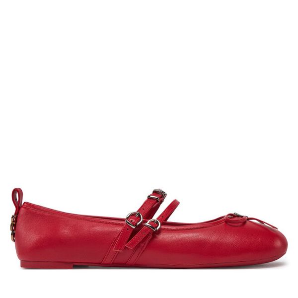 Baleriny PINKO. Czerwone baleriny damskie Pinko, bez wzorów, bez obcasa. Za 619.99 zł.