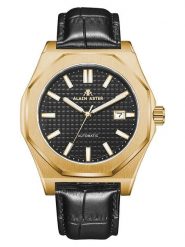 ALAIN ASTER Zegarek kwarcowy w kolorze złoto-czarnym rozmiar: onesize. Czarne, analogowe zegarki męskie ALAIN ASTER, ze stali. Za 1,130.99 zł.