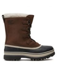 Sorel Śniegowce Caribou NM1000 Brązowy. Brązowe buty zimowe męskie Sorel, z nubiku, bez zapięcia. Za 559.00 zł.