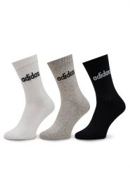 Adidas Skarpety wysokie unisex Linear Crew Cushioned Socks 3 Pairs IC1302 Szary. Szare skarpetki damskie Adidas, bez wzorów, z bawełny. Za 39.99 zł.
