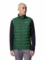Columbia Kamizelka pikowana "Delta Ridge II" w kolorze zielonym rozmiar: XL. Zielone kamizelki męskie Columbia, xl. Za 319.95 zł.