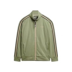 Kurtka z dresu Superdry Tech Cult. Zielone kurtki męskie Superdry., s, bez wzorów, z dresówki, sportowe, bez kaptura. Za 396.75 zł.