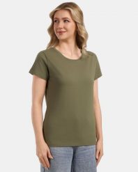 Damska bawełniana koszulka Kilpi PROMO-W. Zielone t-shirty damskie Kilpi, bez wzorów, z bawełny, bez kołnierzyka. Za 112.21 zł.