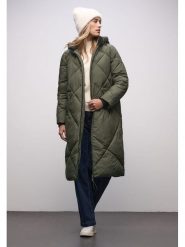 Street One Kurtka zimowa w kolorze zielonym rozmiar: 36. Zielone kurtki damskie Street One, na zimę, bez wzorów, z puchu, bez kaptura. Za 431.78 zł.