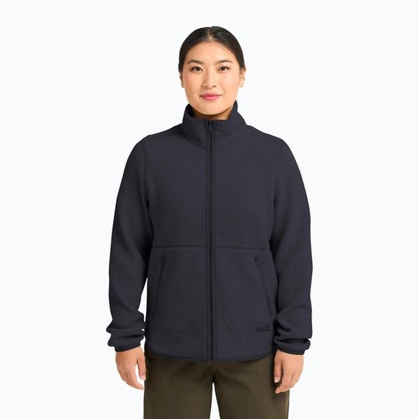 Bluza polarowa damska Jack Wolfskin Lite Curl Full Zip. Niebieskie bluzy bez kaptura damskie Jack Wolfskin, xs, z materiału. Za 399.99 zł.