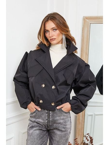 Joséfine Kurtka przejściowa "Johaz" w kolorze czarnym rozmiar: L. Czarne kurtki damskie Joséfine, l, bez wzorów, bez kaptura. Za 184.02 zł.