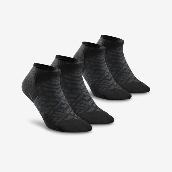 Second Life - Skarpety turystyczne Quechua Hike 100 krótkie x 2 - Stan Doskonały. Czarne skarpetki damskie QUECHUA, bez wzorów, z bawełny. Za 25.99 zł.