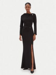 Rinascimento Sukienka koktajlowa CFC0126572003 Czarny Slim Fit. Czarne sukienki damskie RINASCIMENTO, m, bez wzorów, z syntetyku, wizytowe, bez kołnierzyka, bez ramiączek. Za 539.99 zł.