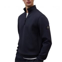 Bluza polarowa ECOALF BETREN SWEATSHIRT M Niebieski. Niebieskie bluzy bez kaptura męskie Ecoalf, m, z polaru. Za 591.15 zł.